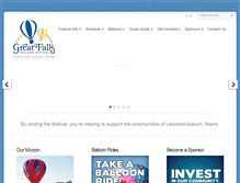 Tablet Screenshot of greatfallsballoonfestival.org